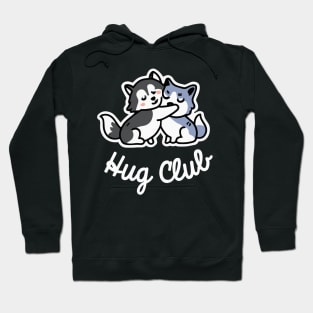 Husky Hug Club Dog Lover Malamute Hoodie